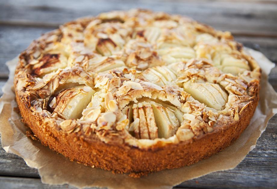 Gâteau aux pommes et caramel