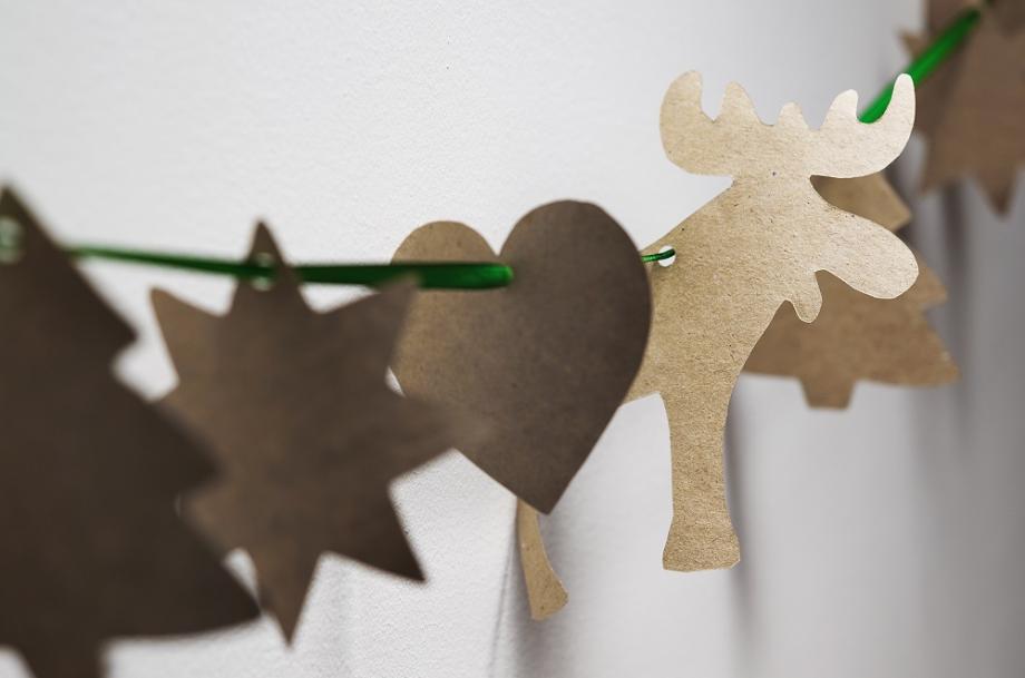 Une guirlande en papier