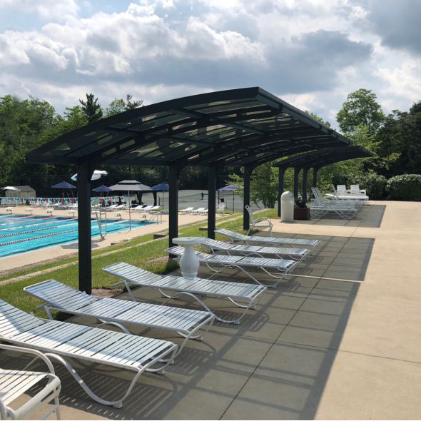 Carport aluminium toit polycarbonate Breeze : 1 voiture - 14,3 m²