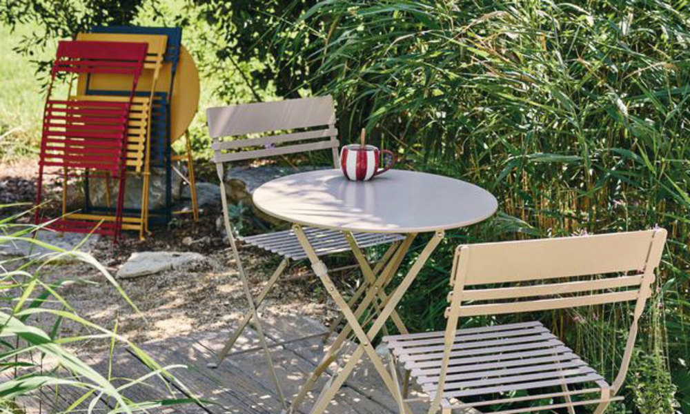 Le mobilier pliable est aussi un gain de place !