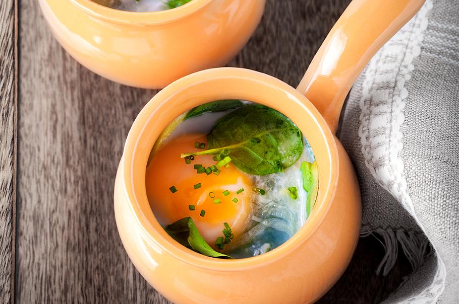Oeuf cocotte au foie gras