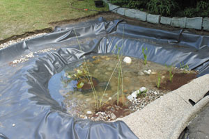 Bâche pour bassin AquaLiner 6 x 7 m Ubbink - Gamm vert