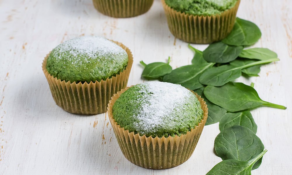 Muffins épinards et chocolat