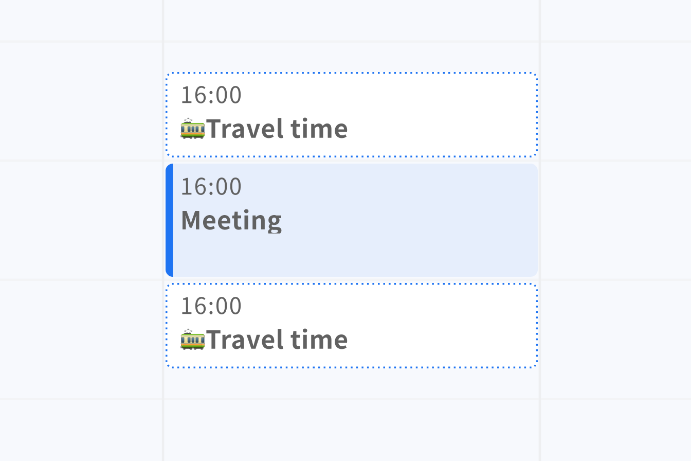 Released travel time registration function