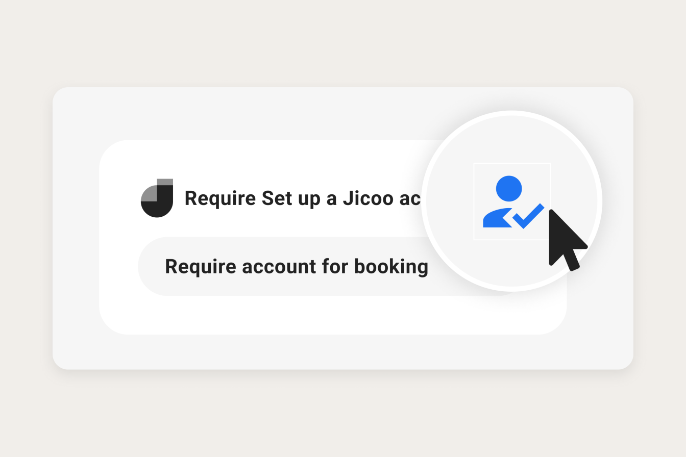 Require account for booking