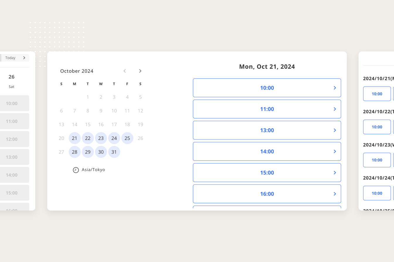 Designate multiple calendar designs for booking pages