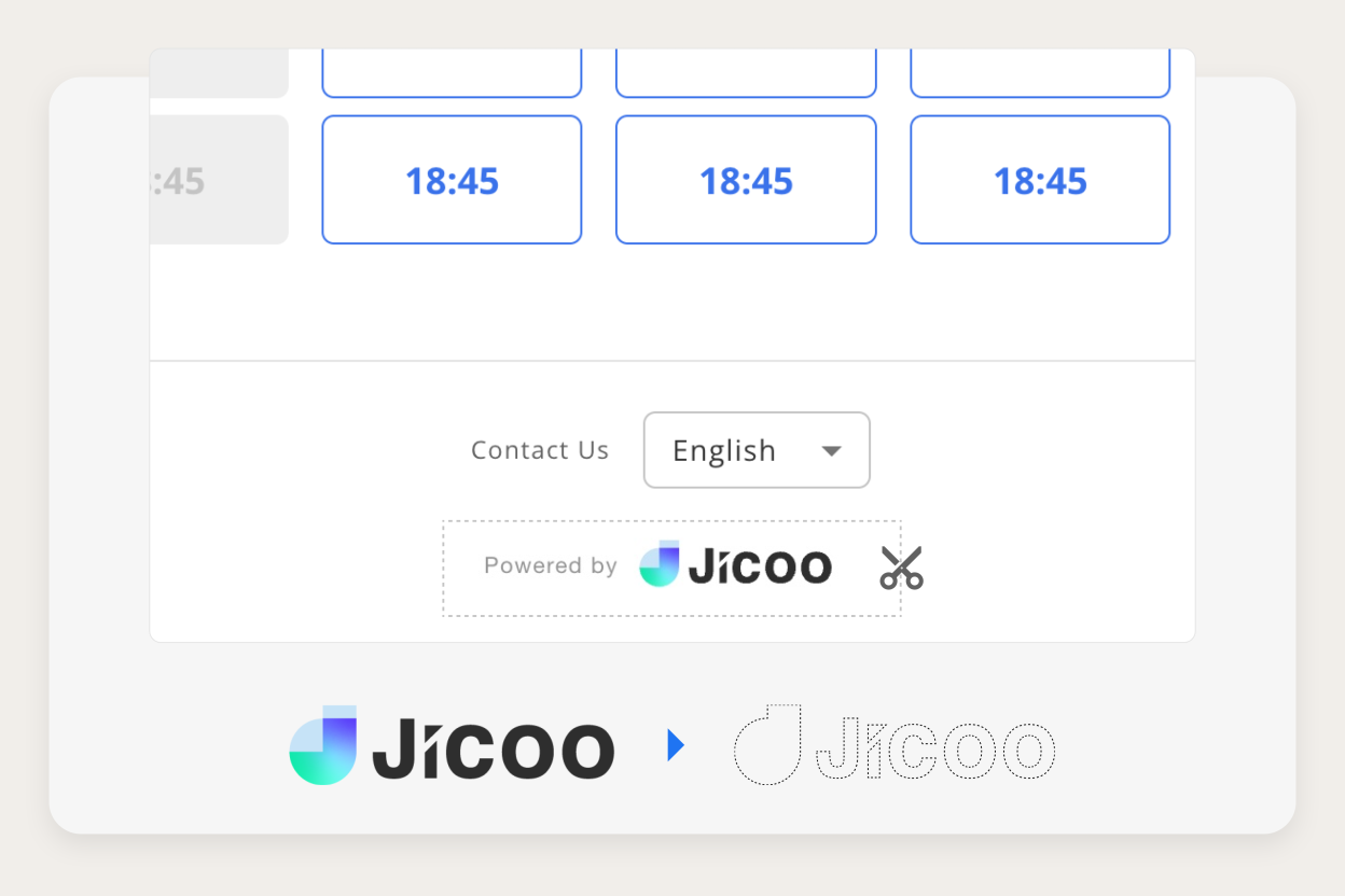 Jicooブランディング非表示