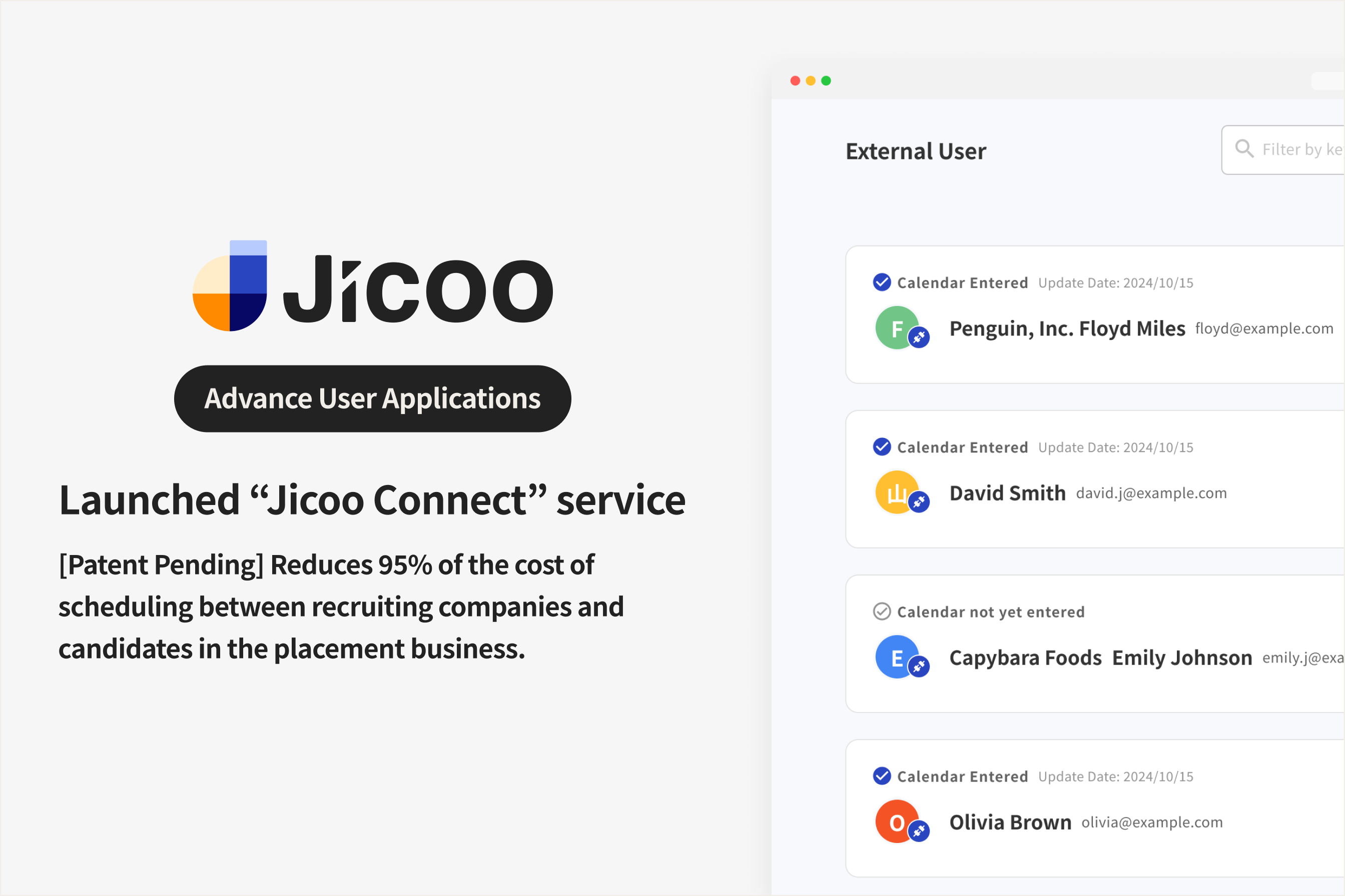 Launched patent-pending “Jicoo Connect”