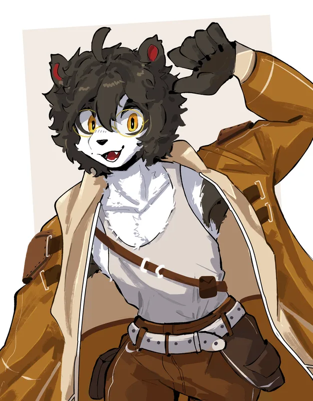 Example artwork of a 'Waist Up' commission
