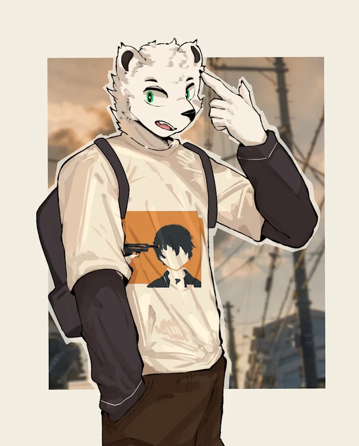 Example artwork of a 'Daily-Type' commission