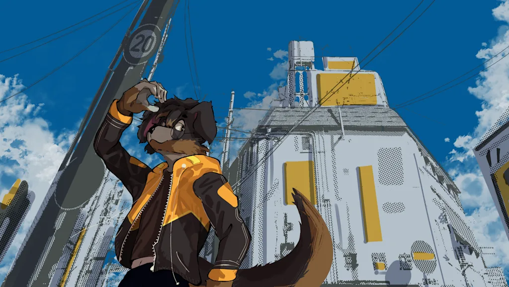 Example artwork of a Daily-Type commission