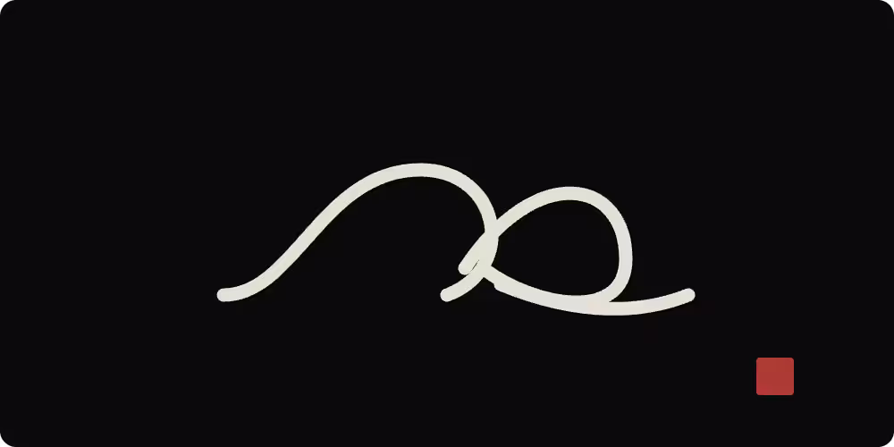 A single cord tied in a knot: control and ownership.