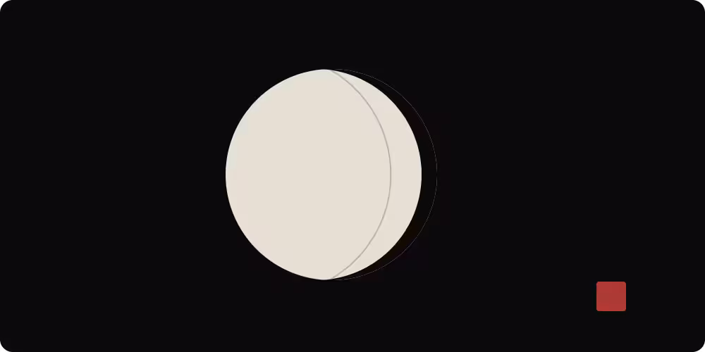 A moon one night short of full — the almost.