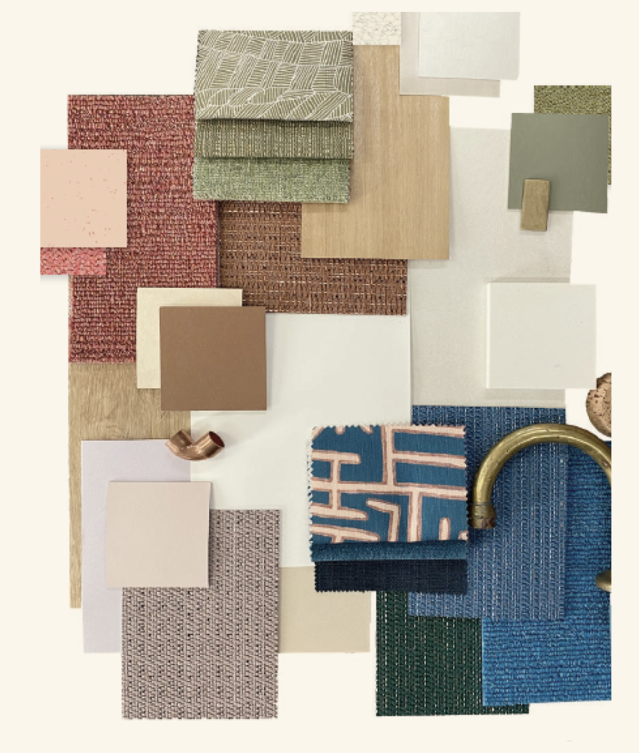 Marie Stopes material palette_flat lay