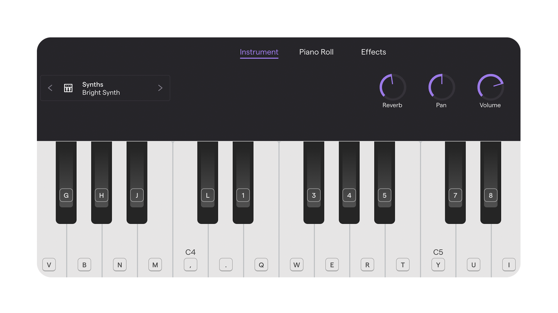 Virtual Piano Keyboard With JavaScript - piano.js