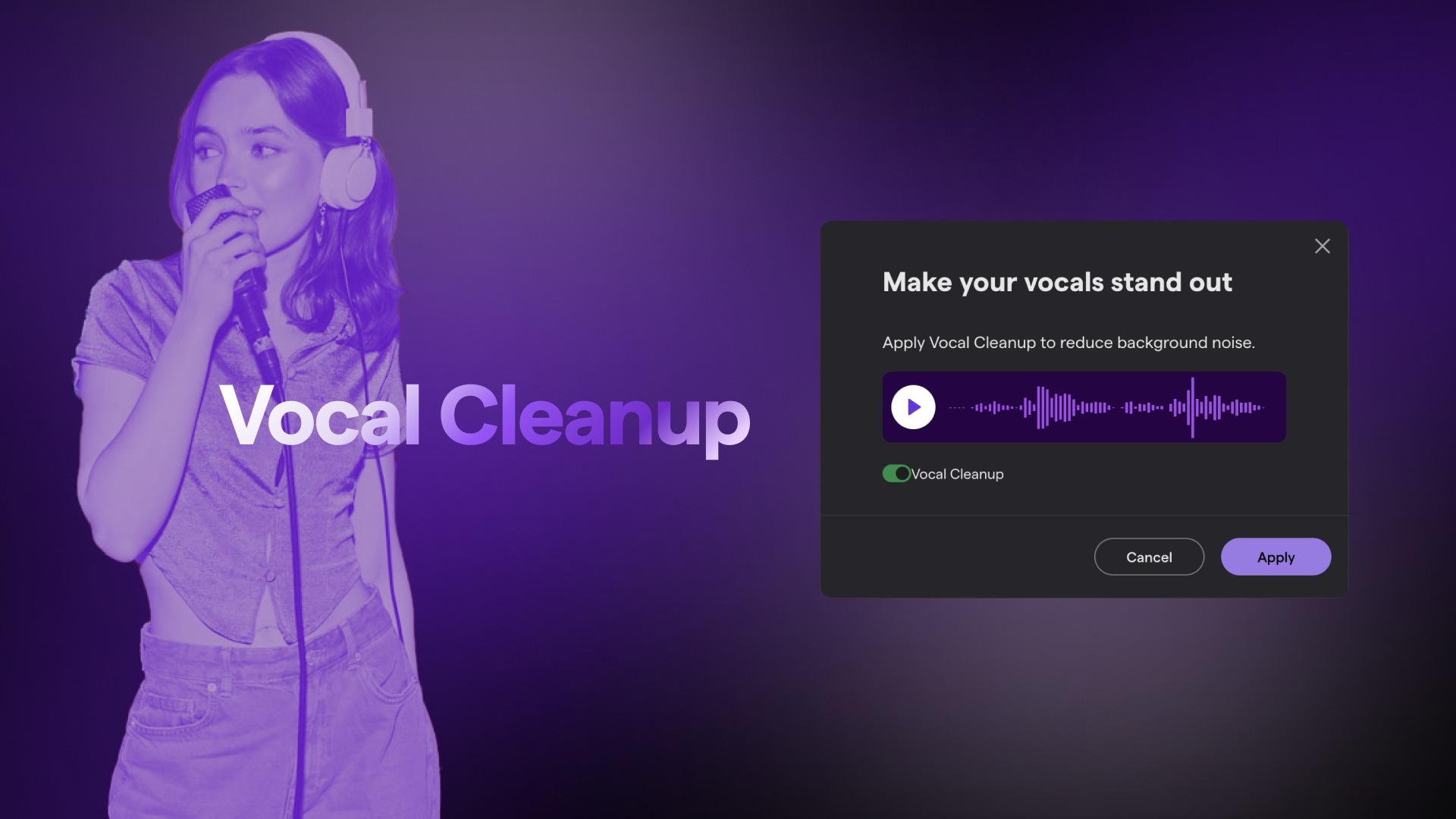 Effortless AIPowered Noise Reduction with Soundtrap’s New Vocal Cleanup