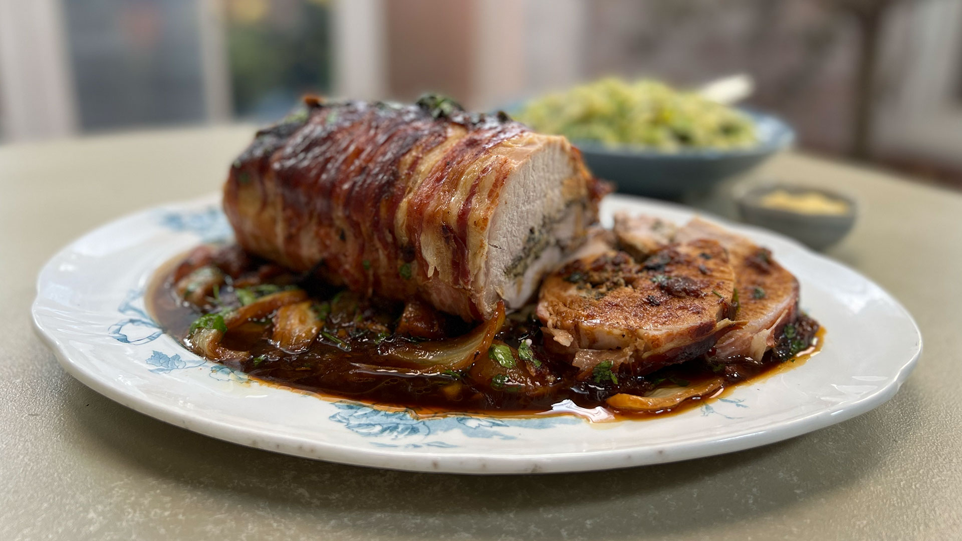 Roast Pork, Fennel And Apple And Pimped Up Mash John and Lisa's