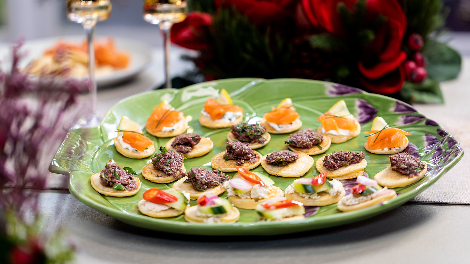 Brilliant Blinis with Sweet and Savoury Toppings - food to glow