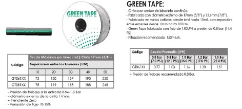 Green Tape Cinta de Riego