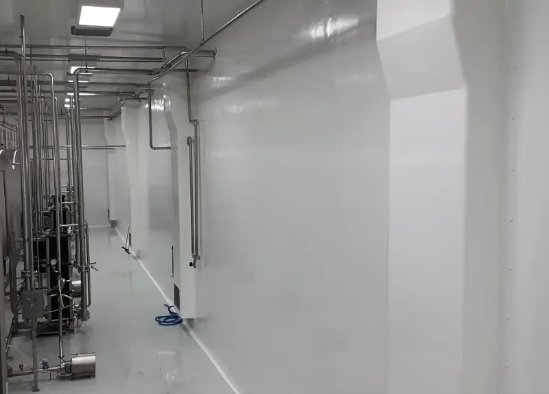 Clean-room ducts after installation