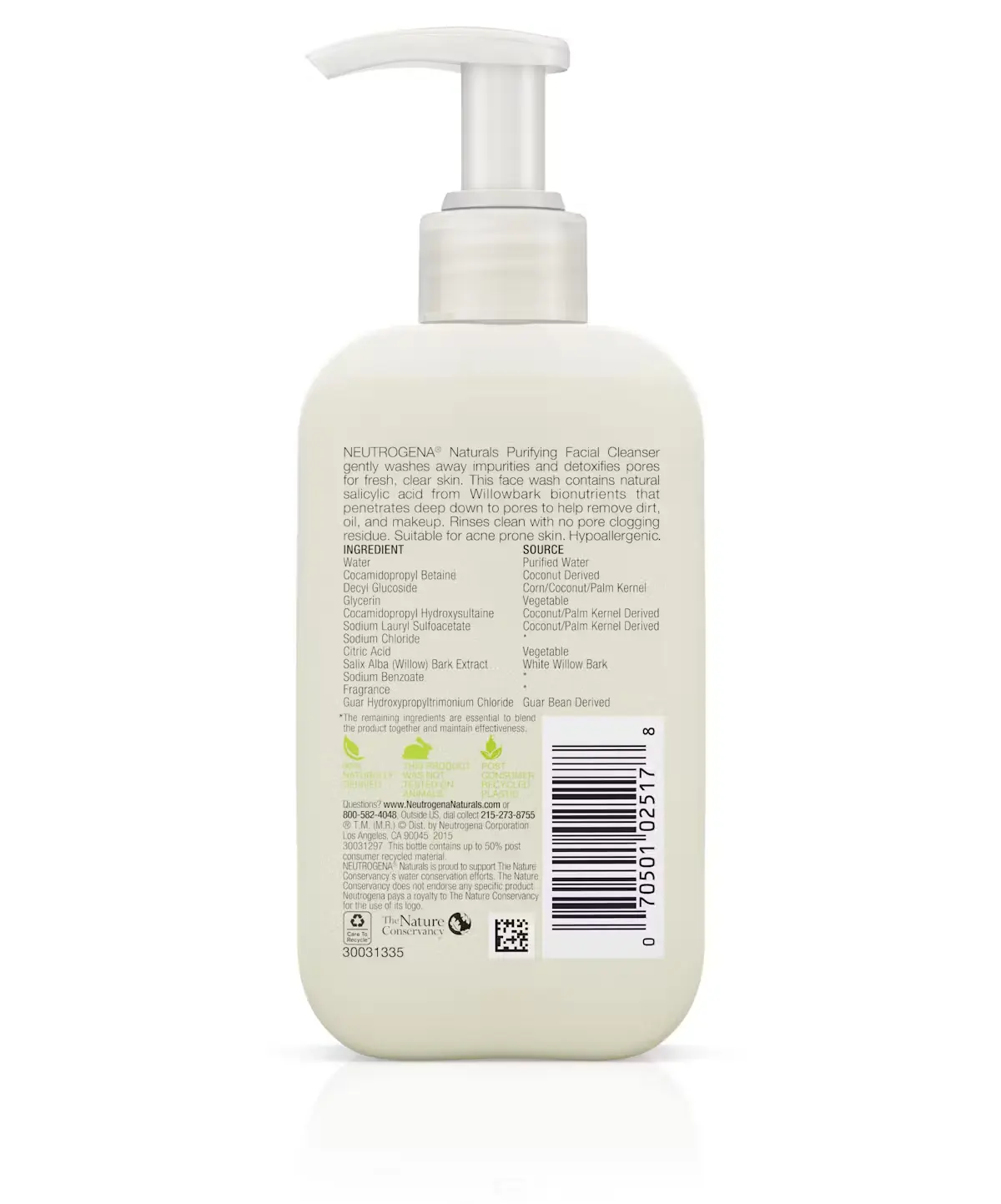 Neutrogena&reg; Naturals Purifying Facial Cleanser