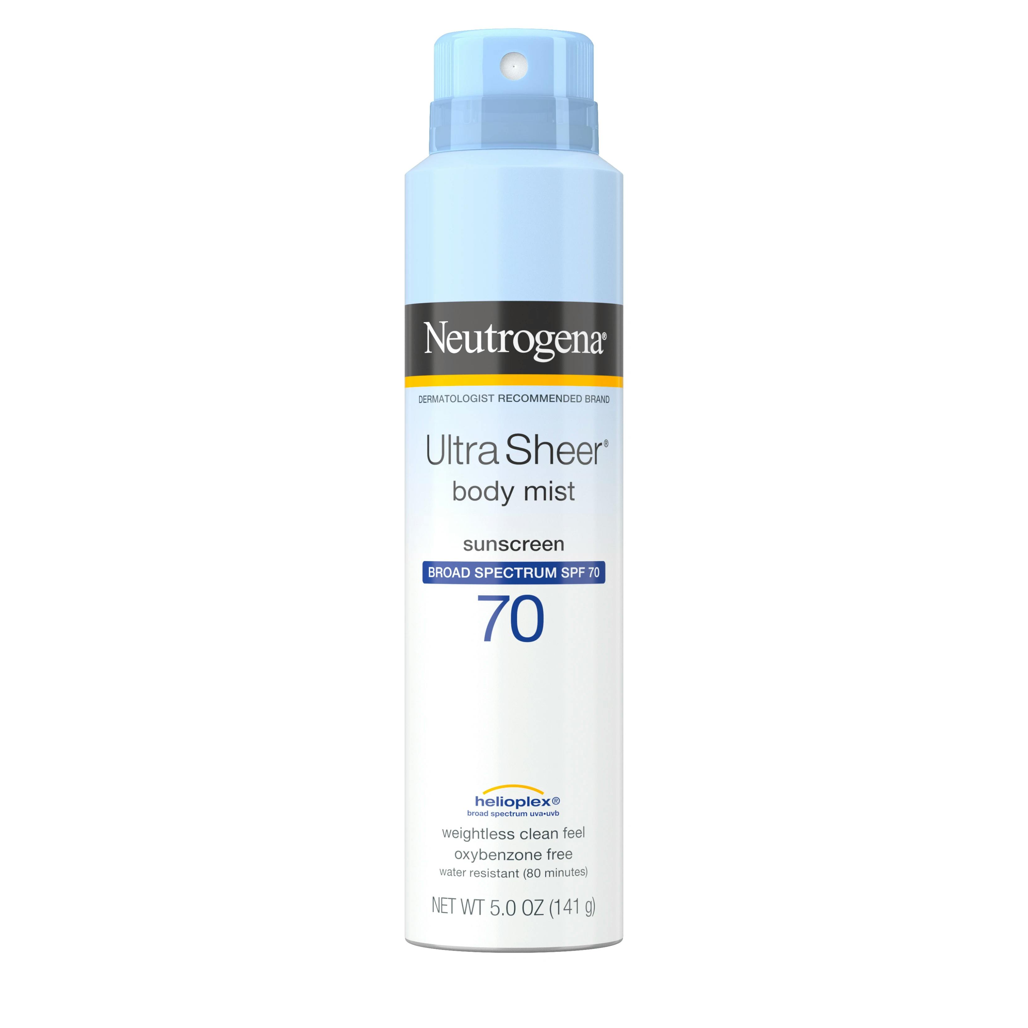 Ultra Sheer® Non-Comedogenic Body Sunscreen Mist SPF 70