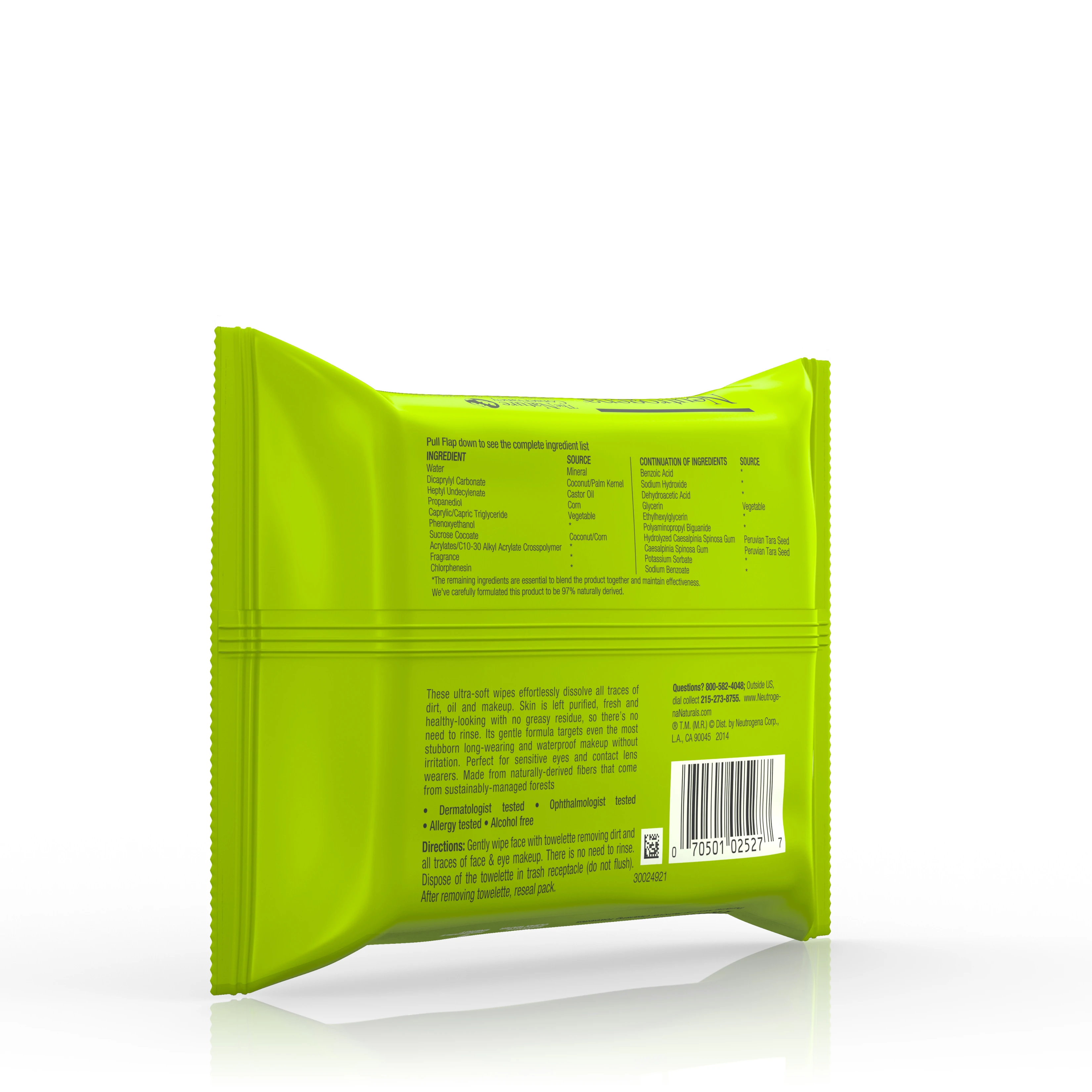 Neutrogena® Naturals Purifying Makeup Remover Cleansing Towelettes