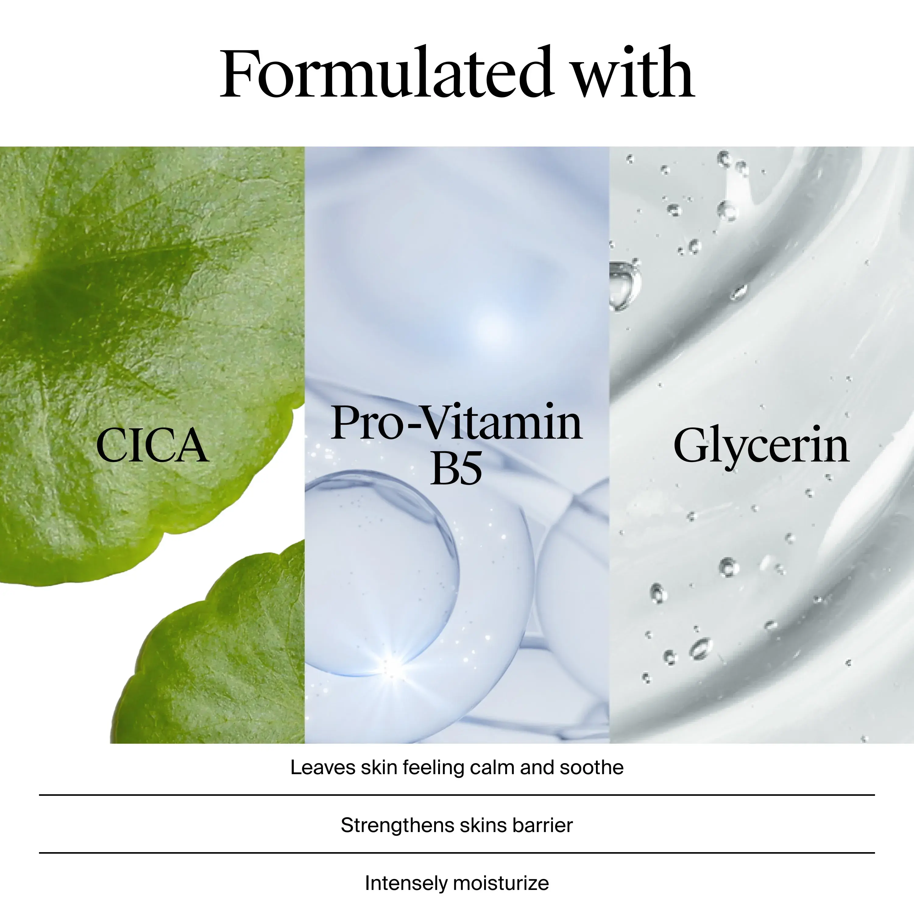 Ultra Gentle Face & Body Daily Moisturizing Cream Formulated with CICA, Pro-Vitamn B5, and Glycerin