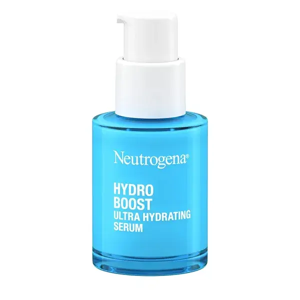 Neutrogena® Hydro Boost Ultra Hydrating Serum with Hyaluronic Acid, 1 Fl. Oz, front of packaging, content card