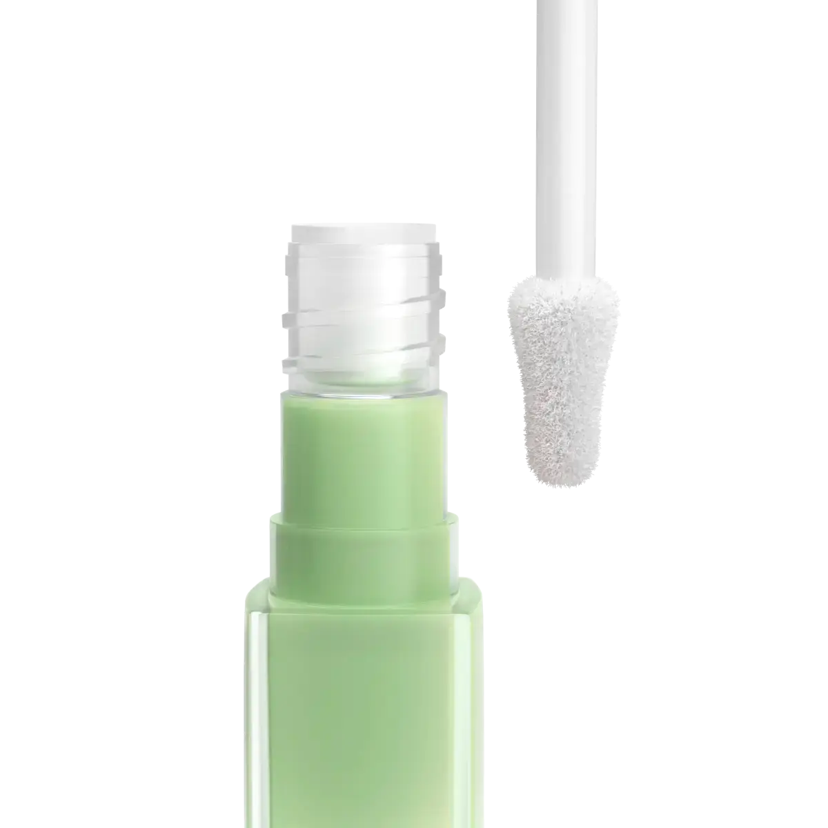 A close-up of Neutrogena® Clear Coverage Color Correcting Green Concealer applicator