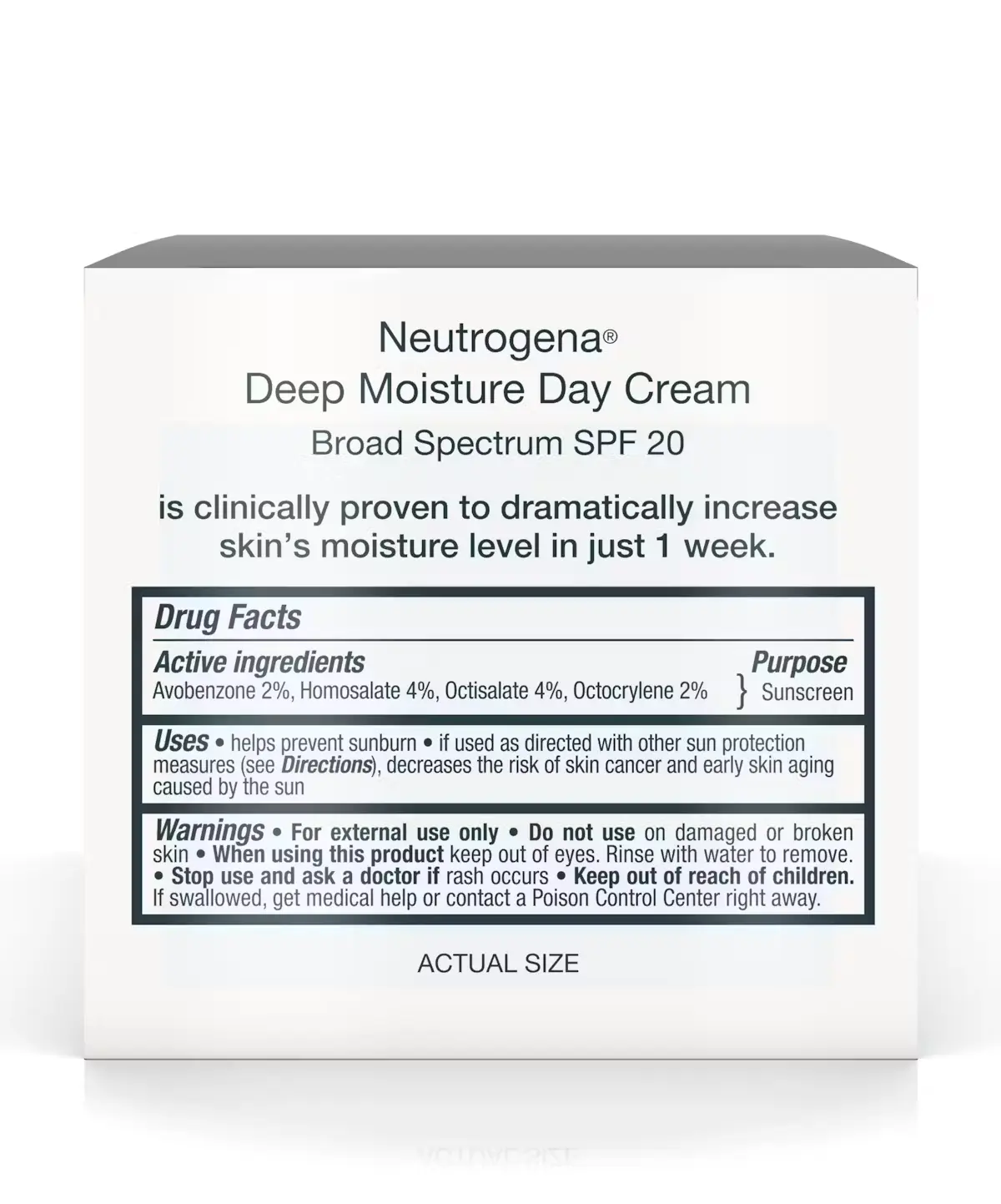 Deep Moisture Day Cream with Sunscreen Broad Spectrum SPF 20
