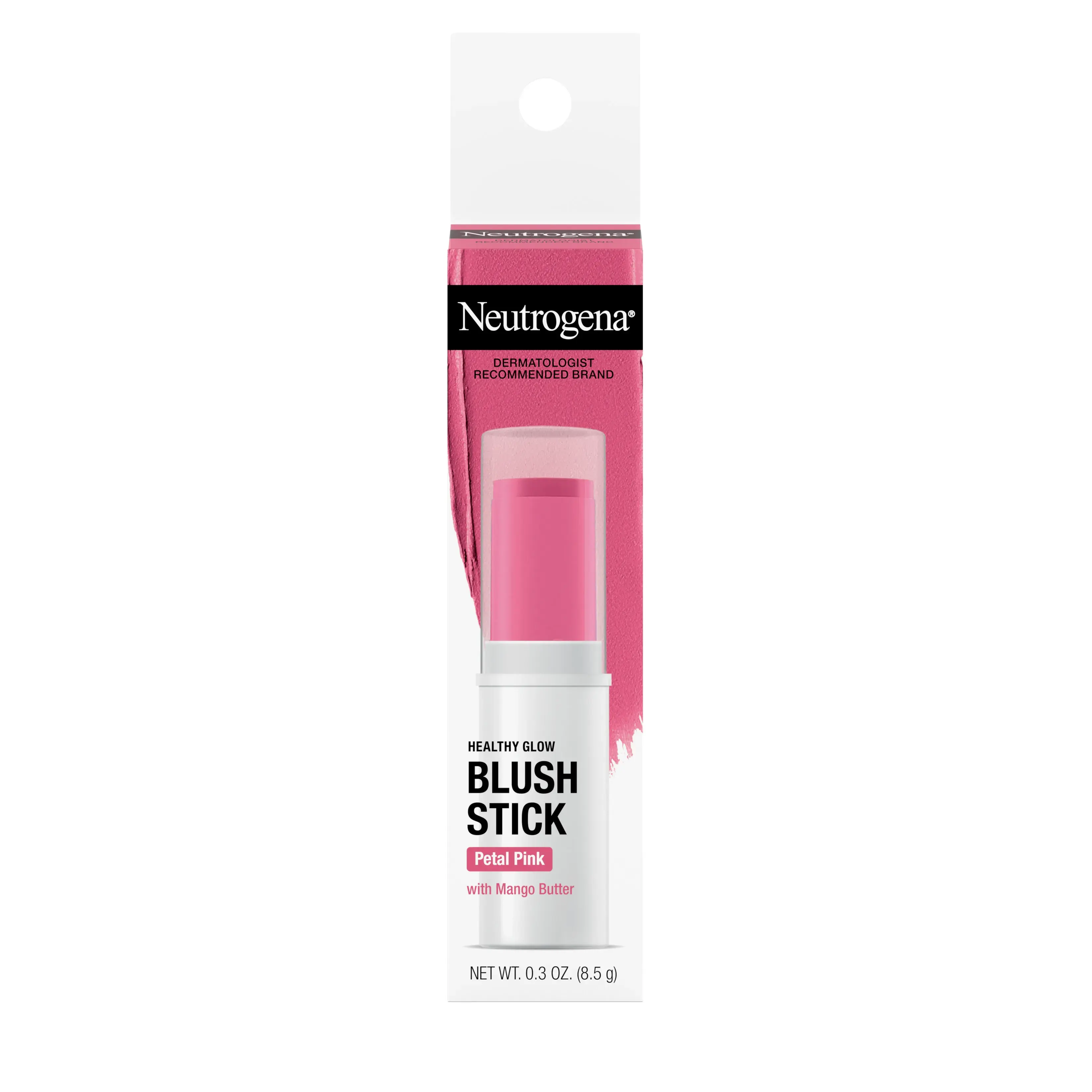 Neutrogena Heathy Glow Blush Stick, Petal Pink 0.3 Oz Front of Pack