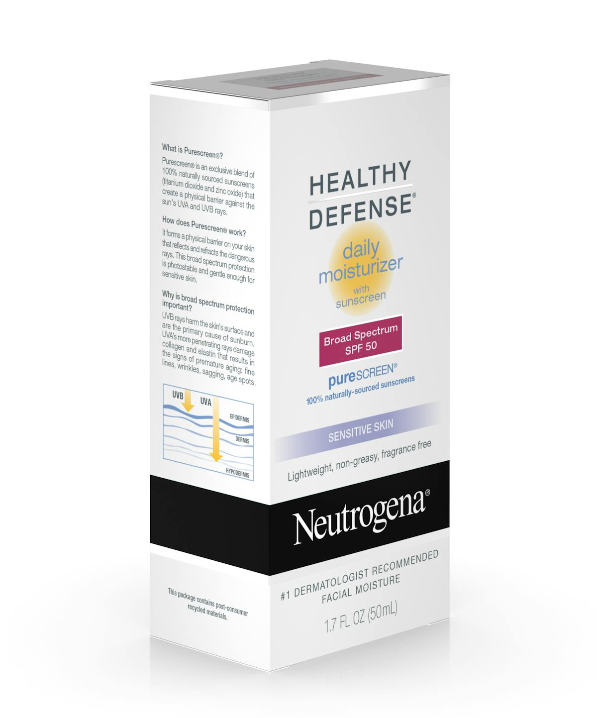 Healthy Defense® Daily Moisturizer with Sunscreen Broad Spectrum SPF 50-Sensitive Skin