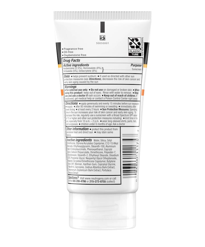 Clear Body Break-Out Free Liquid Lotion Sunscreen Broad Spectrum SPF 30