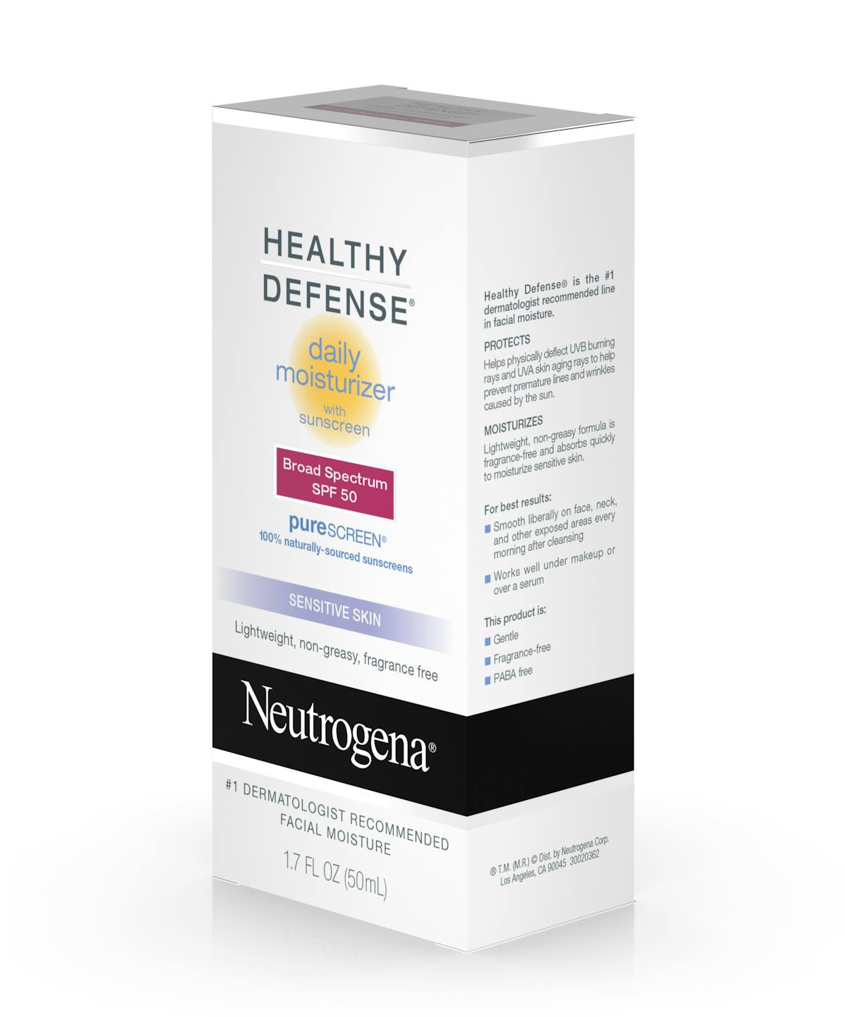Healthy Defense® Daily Moisturizer with Sunscreen Broad Spectrum SPF 50-Sensitive Skin