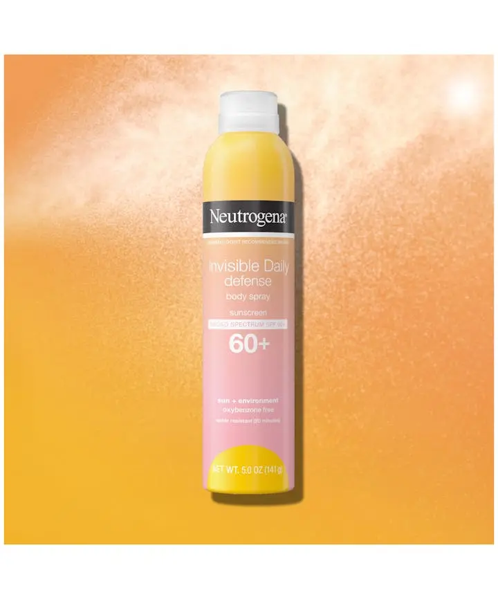 Neutrogena®Invisible Daily™ Defense Body Spray Sunscreen, Broad Spectrum SPF 60+