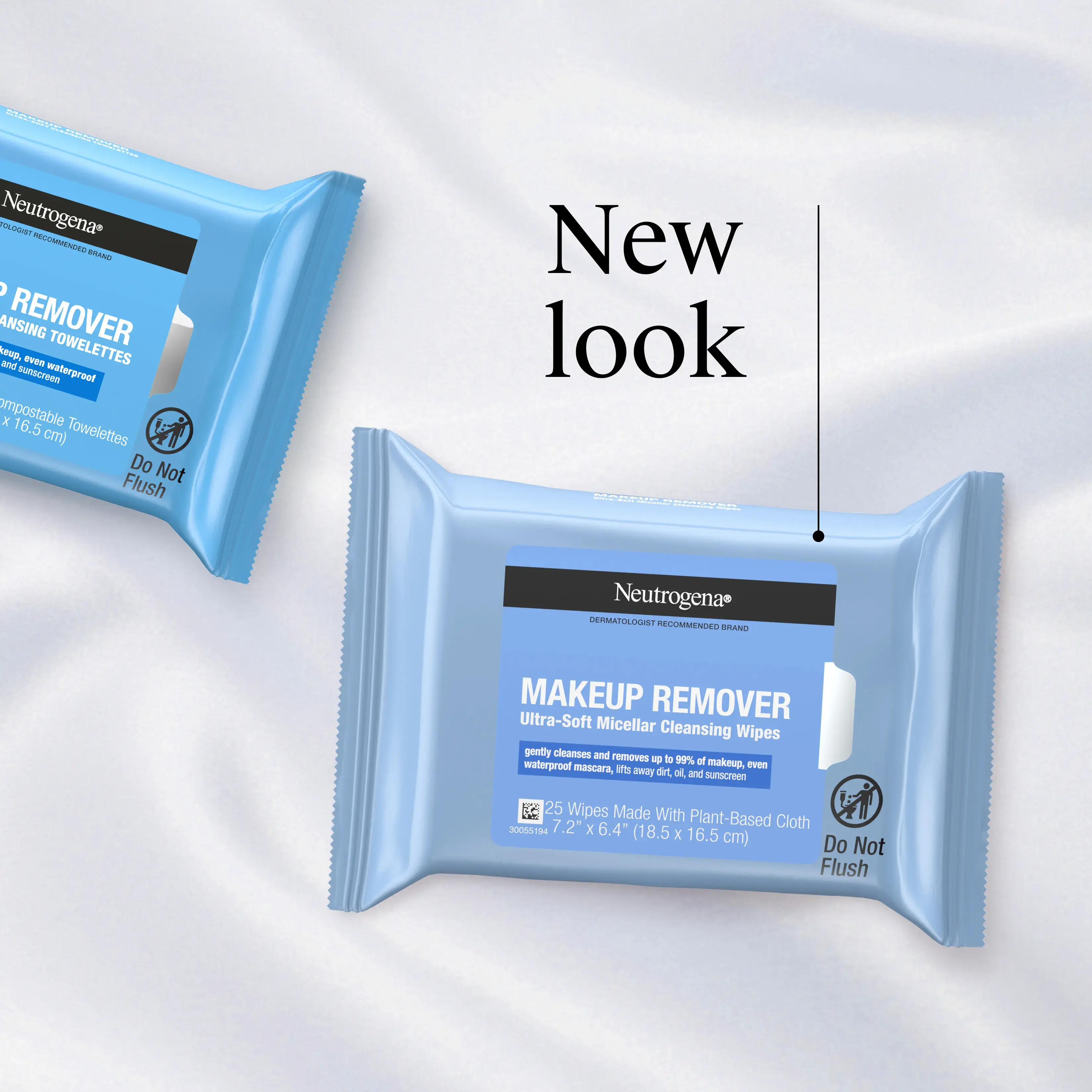 Makeup Remover Cleansing Wipes- 25 ct showing new look and packaging