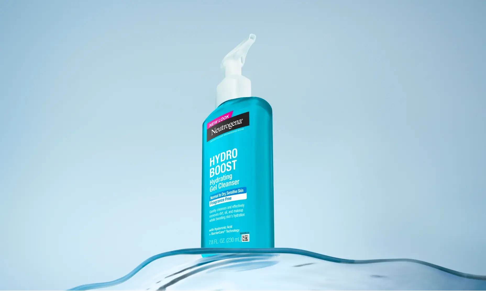 Hydro Boost Hydrating Gel Cleanser Fragrance Free and its texture and formula