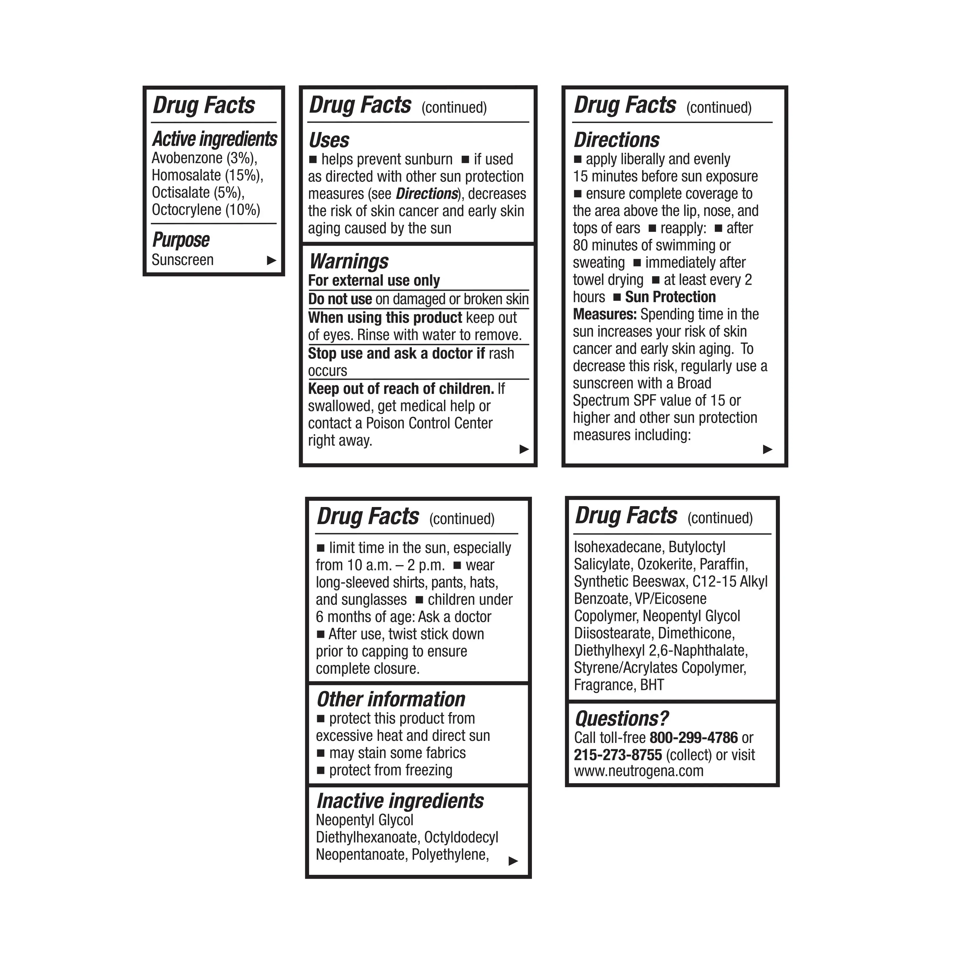 drug facts and directions, see product details below for more information