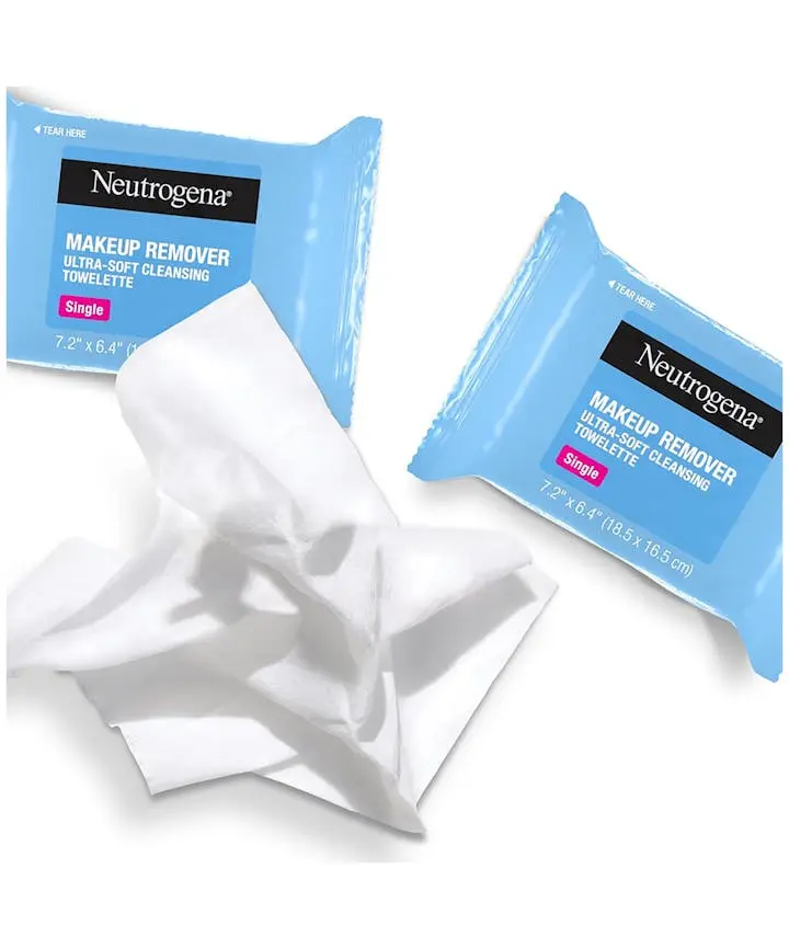 Individually Wrapped Makeup Remover Cleansing Wipes