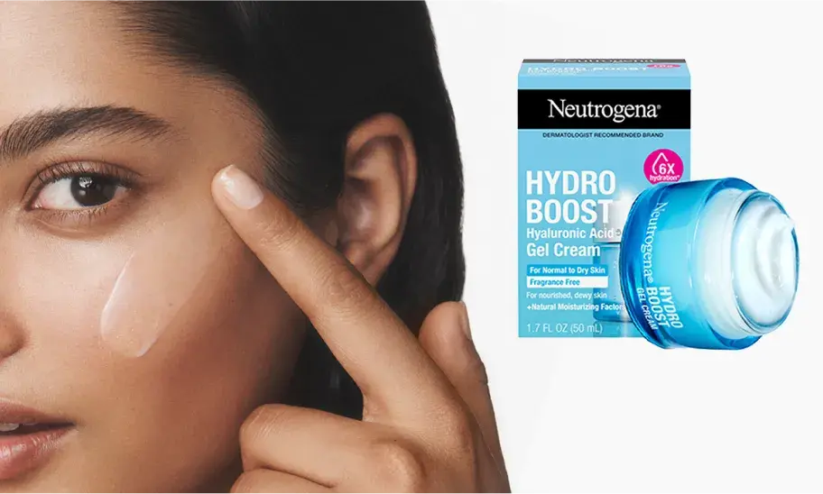 Woman applying Hydro Boost Gel Cream