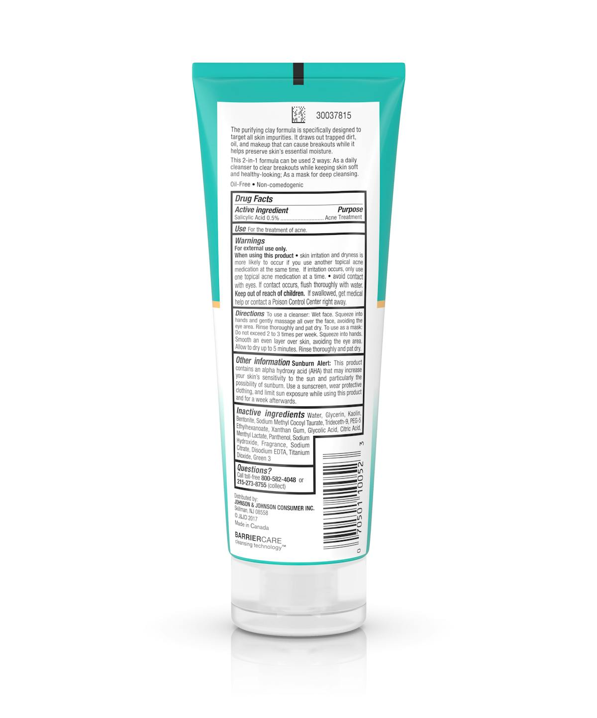 Deep Clean® Purifying Clay Mask & Cleanser With Salicylic Acid, Non-Comedogenic