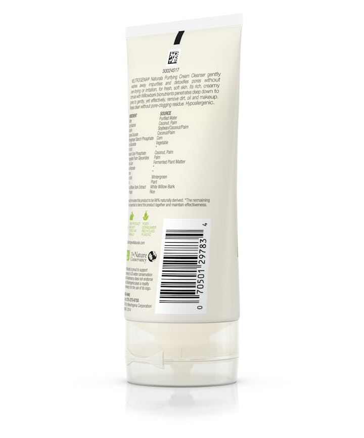 Neutrogena® Naturals Purifying Cream Cleanser 4