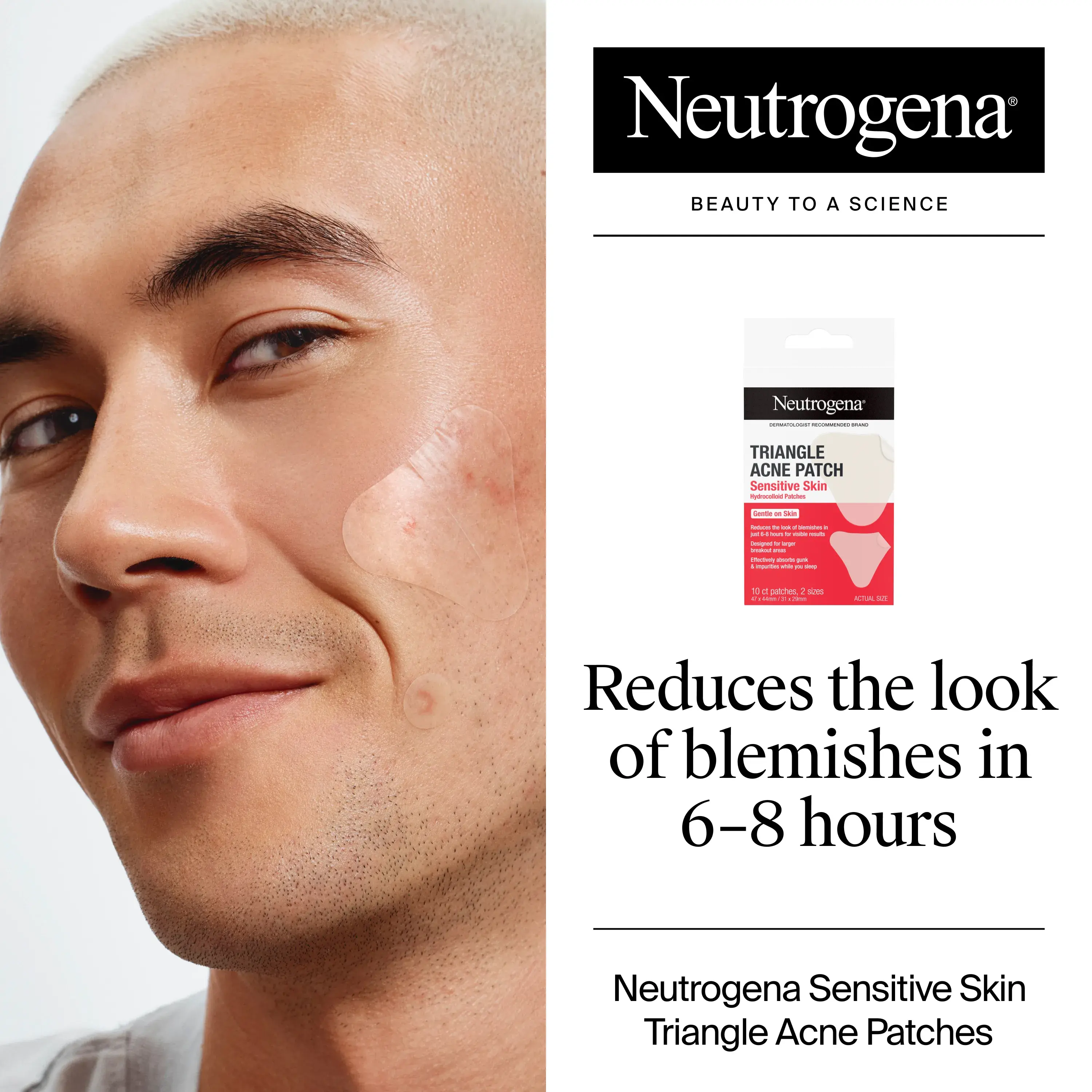 Reduces the look of blemishes in 6-8 hours.
