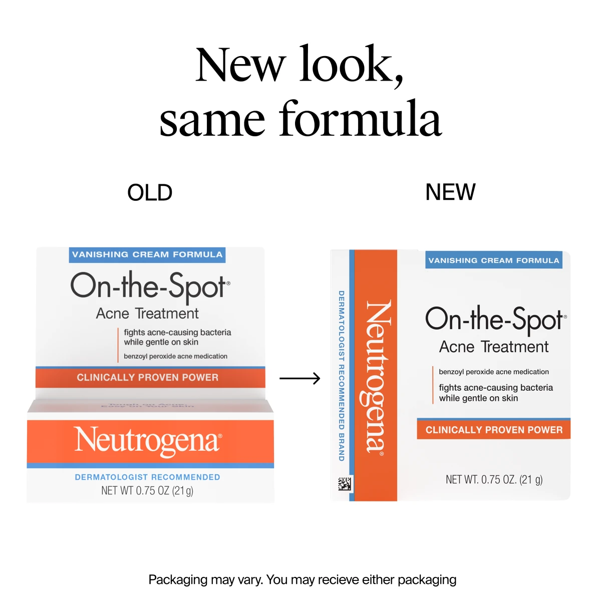 Neutrogena® On-The-Spot Acne Treatment New Look Same Formula