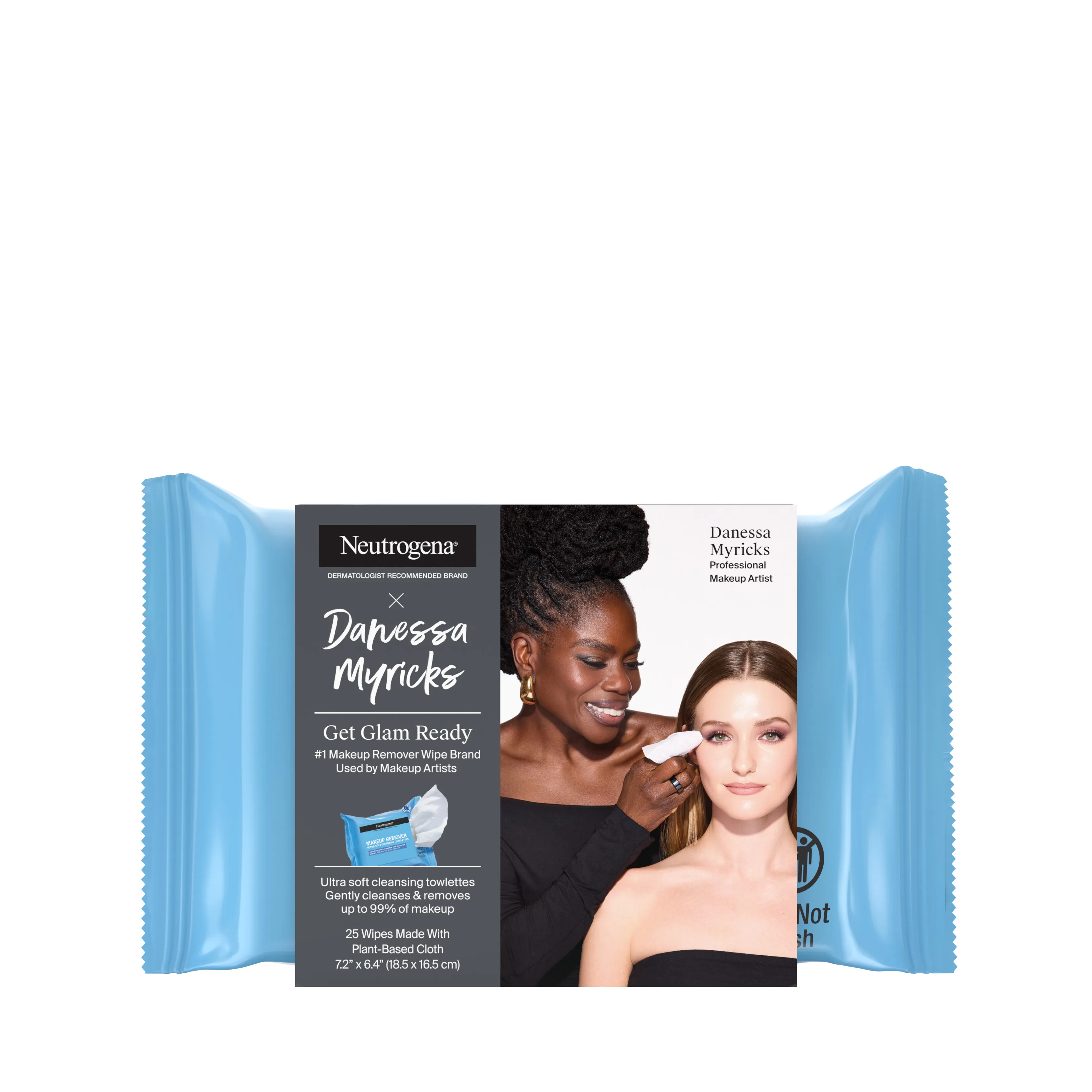 Neutrogena Limited Edition Makeup Wipes with Danessa Myricks, 25 ct, front package image