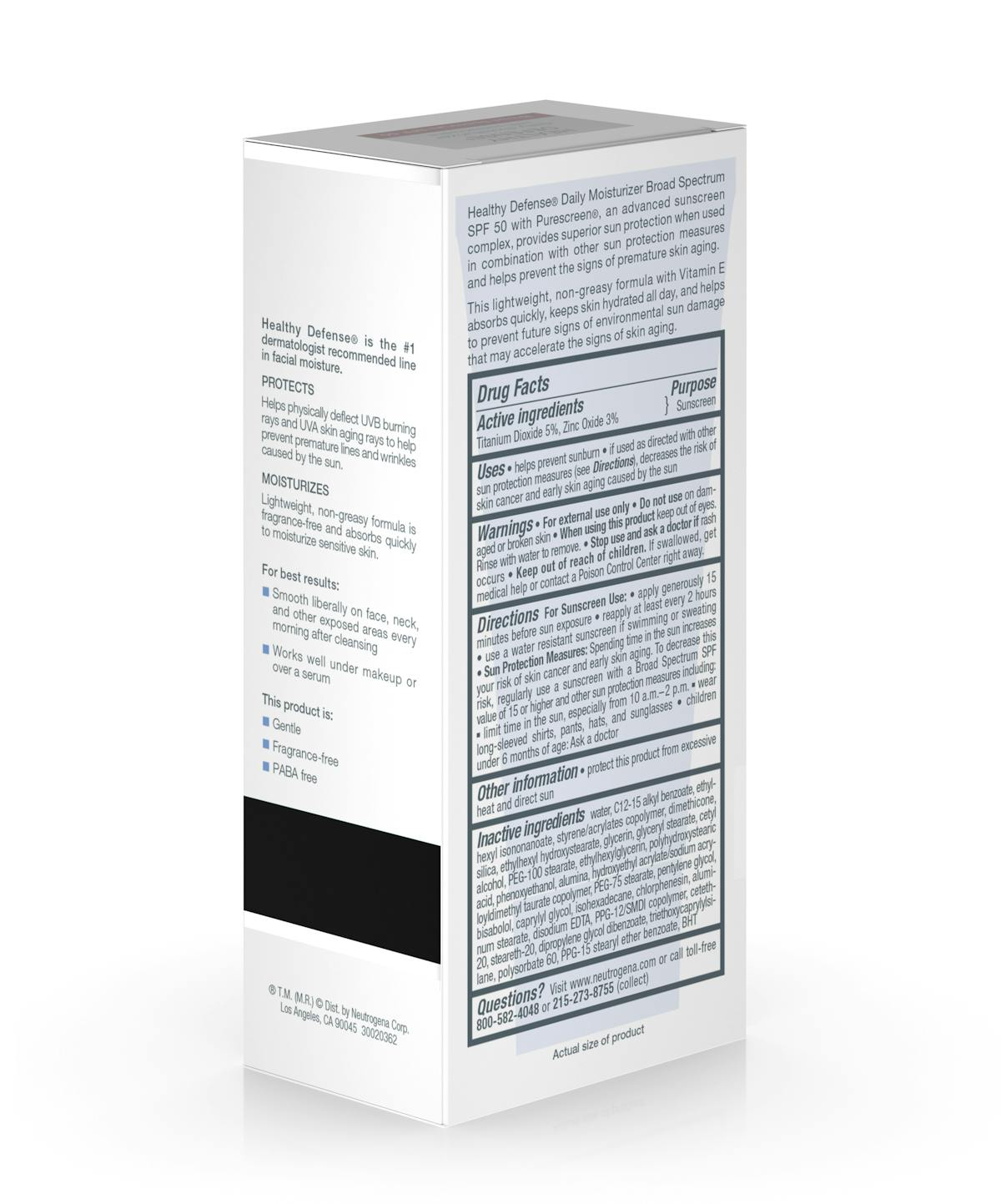Healthy Defense® Daily Moisturizer with Sunscreen Broad Spectrum SPF 50-Sensitive Skin