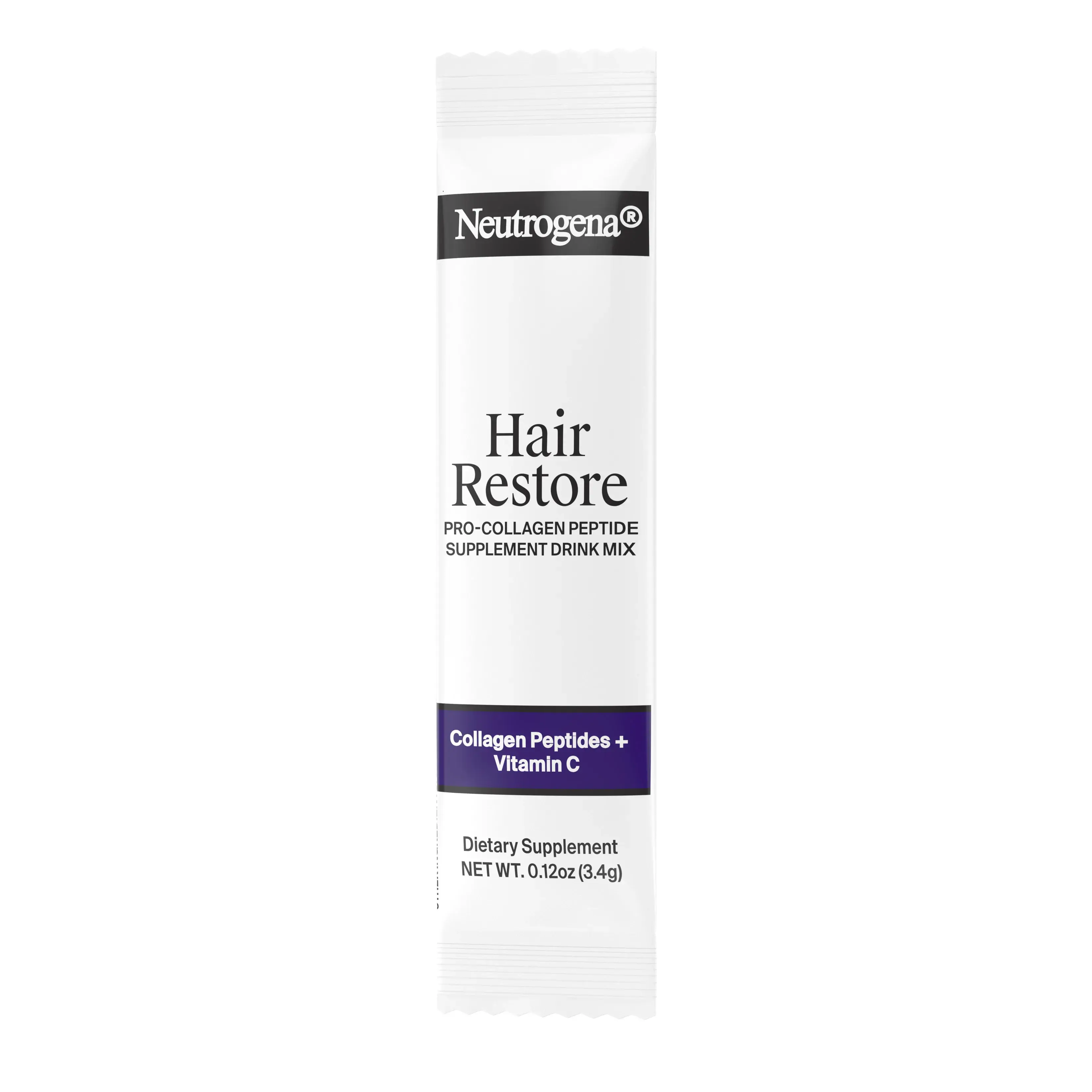 Hair Restore Pro-Collagen Peptide Supplement Front of Pack