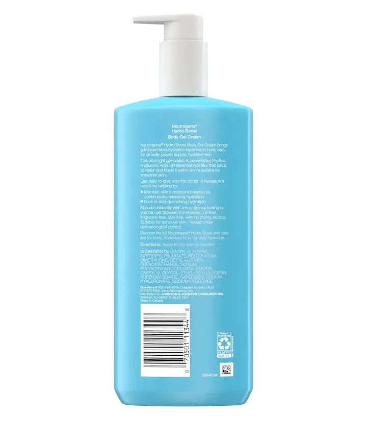 Neutrogena® Hydro Boost Body Gel Cream with Hyaluronic Acid
