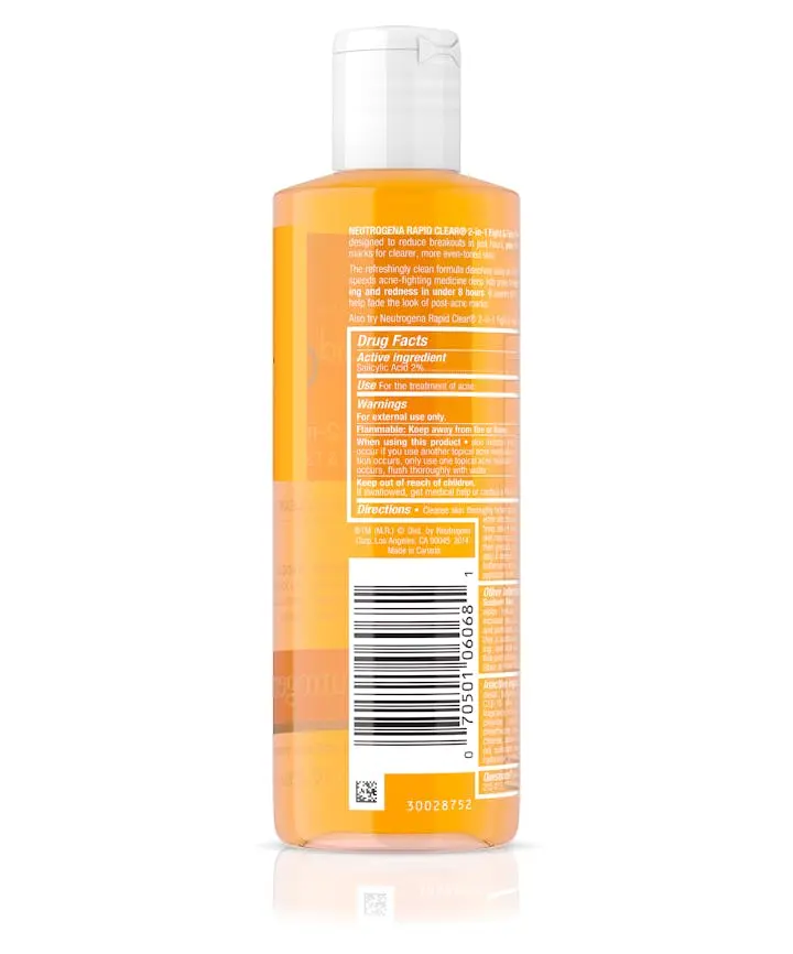 Rapid Clear 2-in-1 Fight &amp; Fade Salicylic &amp; Glycolic Acid Toner for Acne &amp; Marks